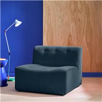 Habitat Archive Velvet Chair - Blue