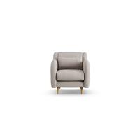 Habitat Turnmill Fabric Armchair - Stone - Ash Leg