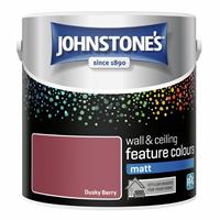 Johnstone's - Feature Wall Matt Paint - Dusky Berry - 2.5L