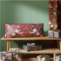 Habitat x Morris & Co. Strawberry Thief Cushion Red-80x30cm