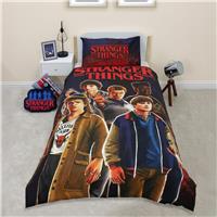 Stranger Things Black & White Kids Bedding Set - Single