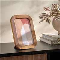 "Habitat Natural Ribbed Wooden Picture Frame - 5x7"""