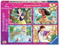 Disney Princess 4X100 Pieces Puzzle