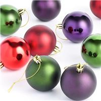 Habitat Pack of 24 Shatterproof Multicolour Baubles