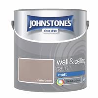 Johnstone's Wall & Ceiling Matt Paint - Coffee Cream - 2.5L