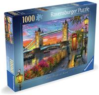 Ravensburger Tower Bridge At Sunset 1000 Pieces Puzzle