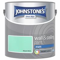Johnstone's Wall & Ceiling Matt Paint - Miami Mint - 2.5L