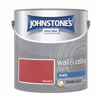 Johnstone's Wall & Ceiling Matt Paint - Rich Red - 2.5L