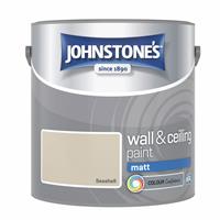 Johnstone's Wall & Ceiling Matt Paint - Seashell - 2.5L