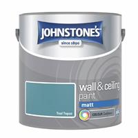 Johnstone's Wall & Ceiling Matt Paint Teal Topaz - 2.5L