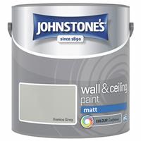 Johnstone's Wall & Ceiling Matt Paint - Venice Grey - 2.5L