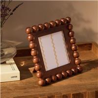 "Habitat Brown Bobble Wooden Picture Frame - 5x5"""
