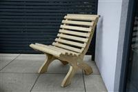 Forest Garden Kuba Wooden Garden Chair - Natural