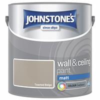 Johnstone's Wall & Ceiling Matt Paint - Toasted Beige - 2.5L
