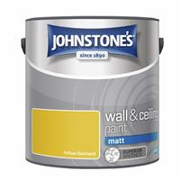 Johnstone's Wall & Ceiling Matt Paint - Yellow Diamond 2.5L
