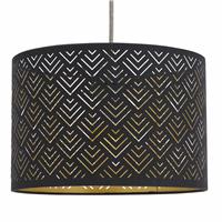 Argos Home Lasercut Black Easy Fit Lampshade - 30cm