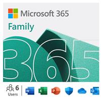 Microsoft 365 Family 1 Year, 6 Users