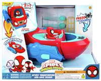 Spidey Transforming Web-Wave Cruiser - 9-Inch 2-In-1 Vehicle