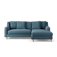 Habitat Swift Right Hand Corner Sofa - Blue - Ash Leg