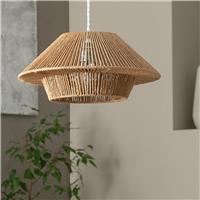 Habitat Paper Rope Natural 2 Tier Easy Fit Lampshade - 35cm