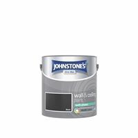 Johnstone's Soft Sheen Paint - Black - 2.5L