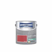Johnstone's Soft Sheen Paint - Rich Red - 2.5L