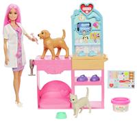 Barbie Fast Cast Veterinarian Clinic Playset Fashion Doll