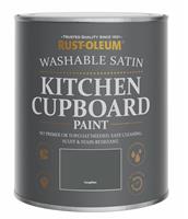 Rust-Oleum Kitchen Satin Cupboard Paint 750ml - Graphite