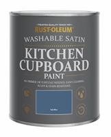 Rust-Oleum Kitchen Satin Cupboard Paint 750ml - Ink Blue