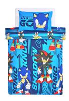 Sonic The Hedgehog Switch Blue Kids Bedding Set - Double