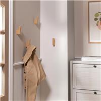 Argos Home Pack of 4 Coat Hooks - Natural