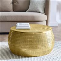 Habitat Sona Coffee Storage Table - Brass