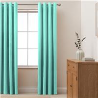 Habitat Blackout Eyelet Curtain - Aqua - 137x117cm