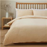 Argos Home Fleece Natural Bedding Set - Single