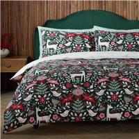 Argos Home Deer Print Green Bedding Set - Single