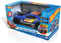 Hot Wheels 2in1 Race N' Haul Car Case Blue