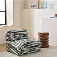 Habitat Lexi Single Fabric Chairbed - Blue & Green