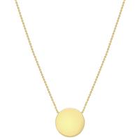 Revere 9ct Gold Personalised Disc Pendant