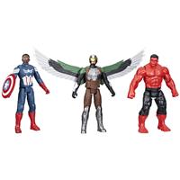 Marvel Captain America Pack of 3 Titan Hero Playsets