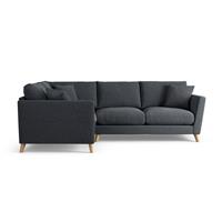 Habitat Lomond Left Hand Corner Sofa - Charcoal - Ash Leg