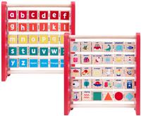 Chad Valley Wooden Alphabet & Number Abacus