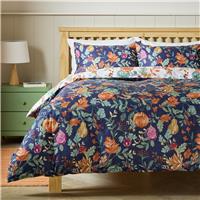 Argos Home Autumnal Pumpkin Blue Bedding Set - King size