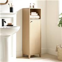 Habitat Herson 1 Door Mirrored Wall Cabinet - Oak