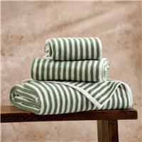 Yard Hebden Stripe Bath Sheet - Forest
