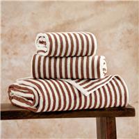 Yard Hebden Stripe Bath Sheet - Brown