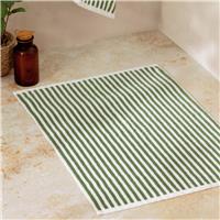 Yard Hebden Stripe Bath Mat - Forest