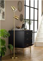 Habitat Iras Brass Double Head Floor Lamp