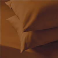 Silentnight Supersoft Plain Standard Pillowcase Pair - Rust
