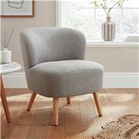 GFW Evie Boucle Teddy Accent Chair- Grey