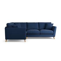 Habitat Lomond Left Hand Corner Sofa - Navy - Ash Leg